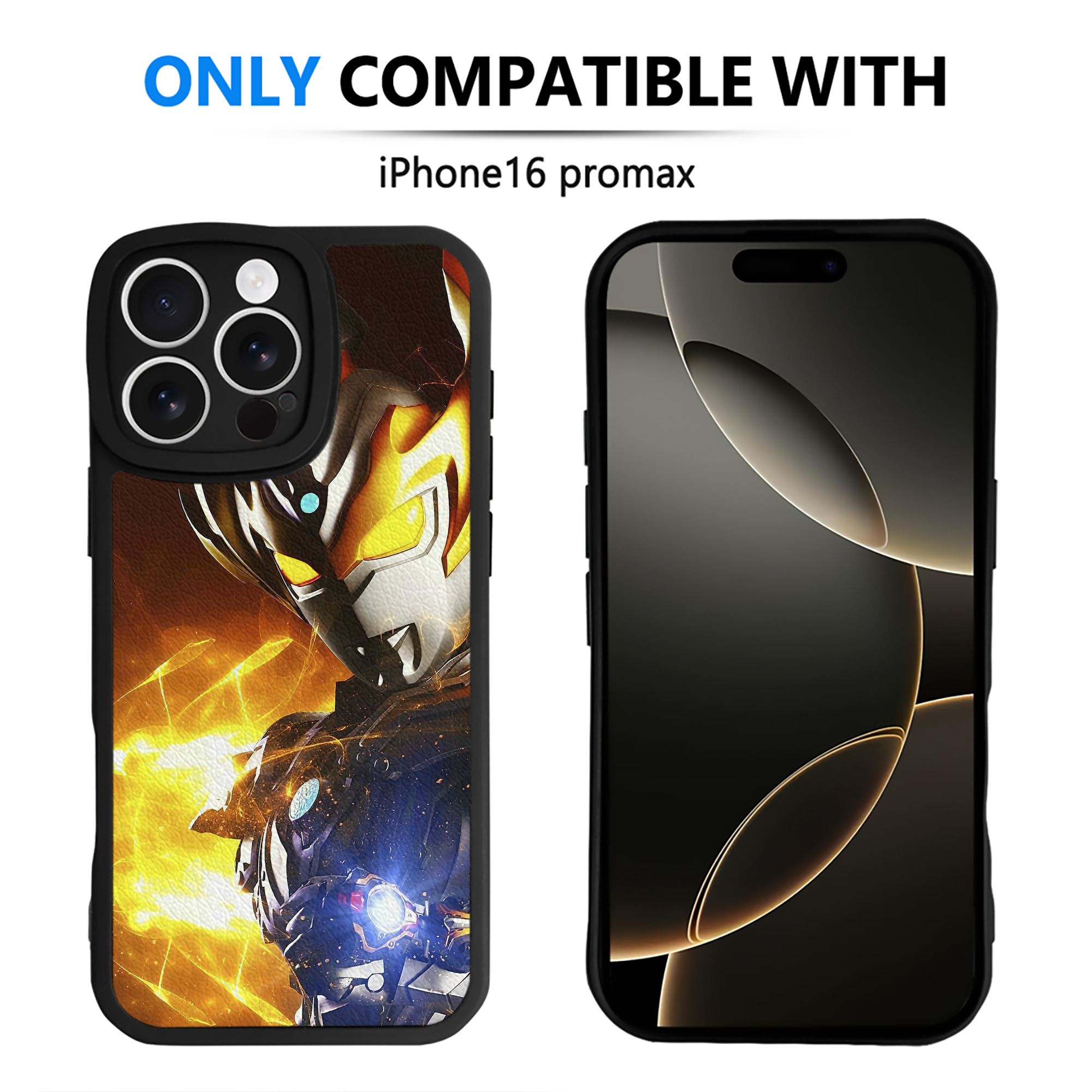 （画像用） ウルトラマン Ultraman 【iPhone 16シリーズ対応】シリコンスマホケース（レザー調） 材質：シリコン